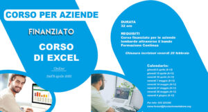 CORSO Excel finanziato online